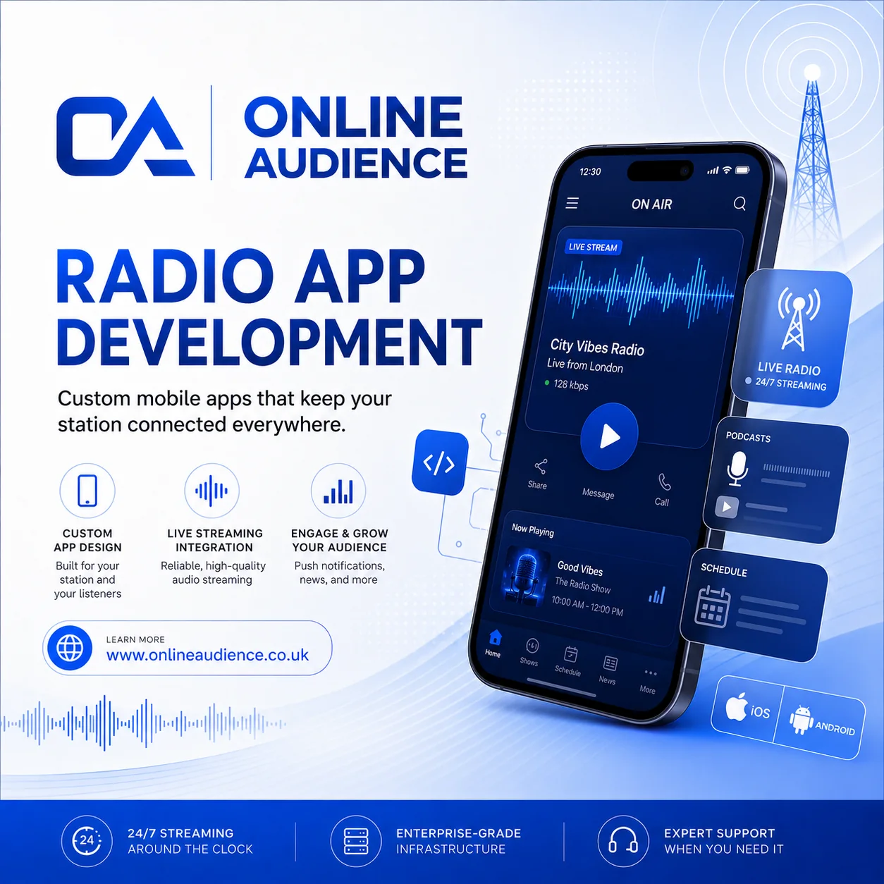 iOS radio app plan