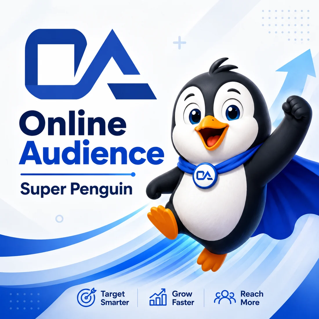Online Audience social growth Super Penguin
