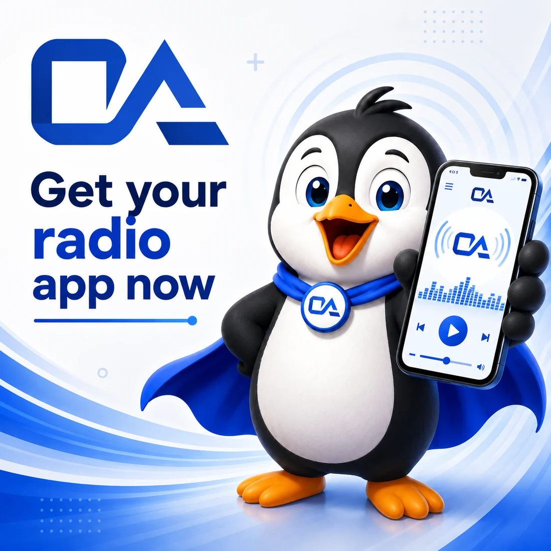 Online Audience radio app and smart speaker Super Penguin