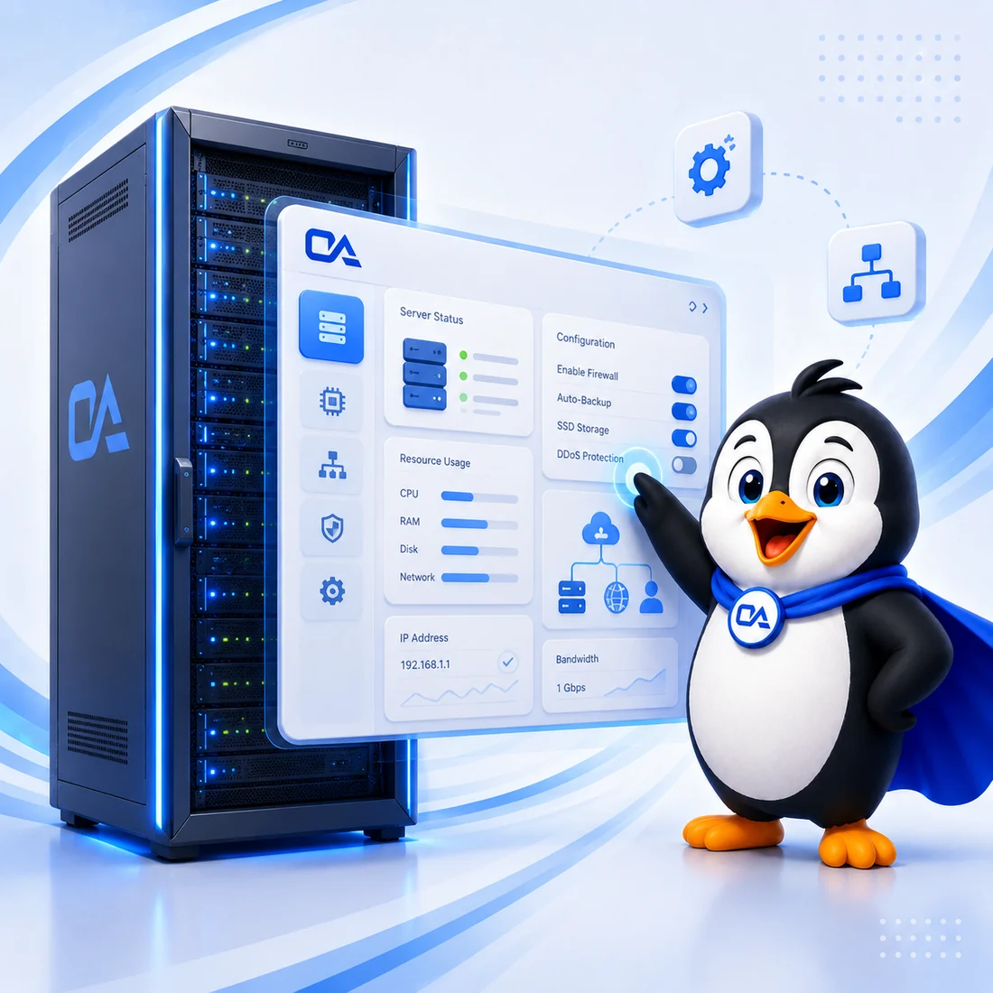 Online Audience server support Super Penguin