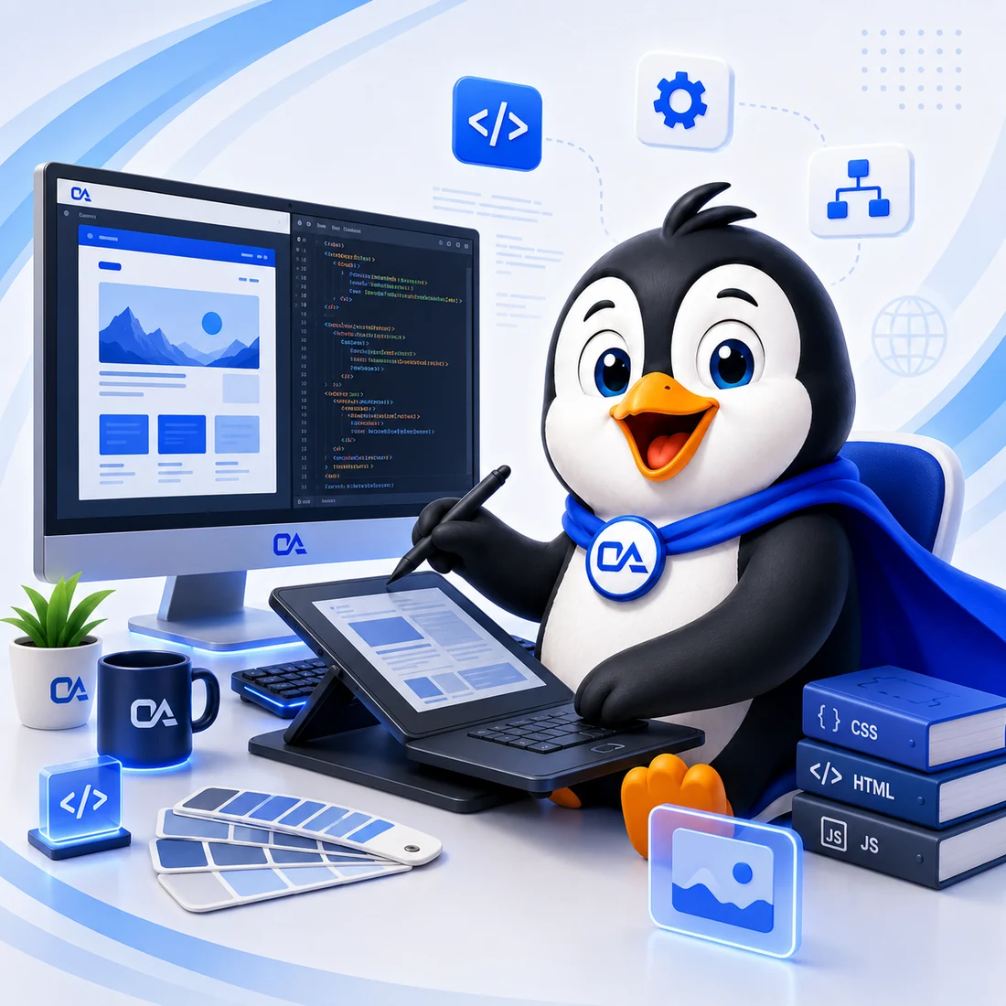 Online Audience web development Super Penguin